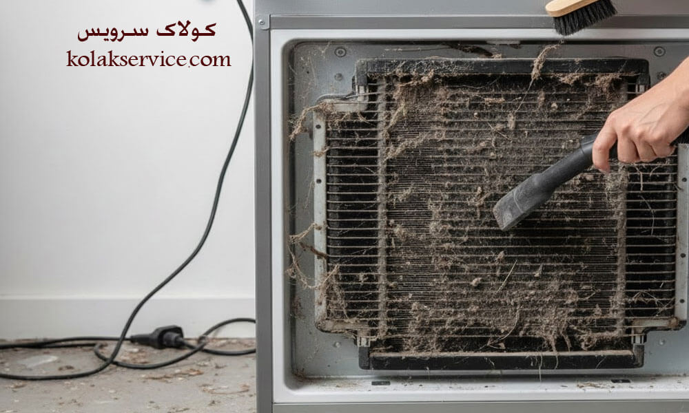 تمیز کردن یخچال برای کاهش مصرف برق یخچال قدیمی